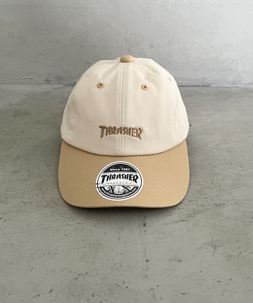 THRASHER（スラッシャー） キャップ 帽子 キッズ ロゴキャップ 配色