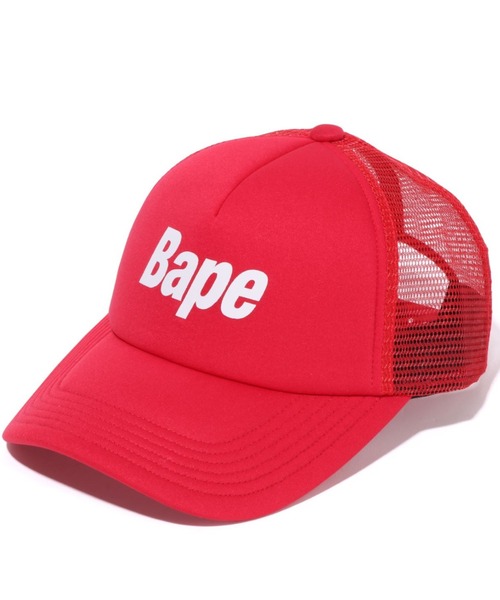 ape 赤 メッシュキャップ A BATHING APE（アベイシングエイプ） メッシュキャップ FREE レッド
