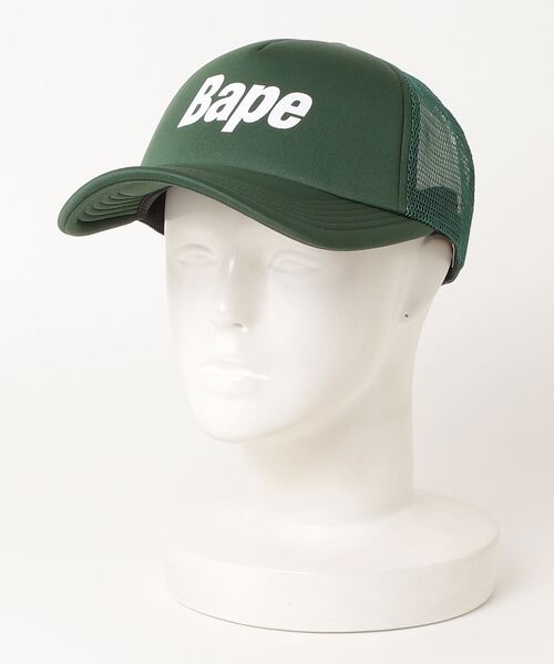 A BATHING APE（アベイシングエイプ） メッシュキャップ FREE レッド