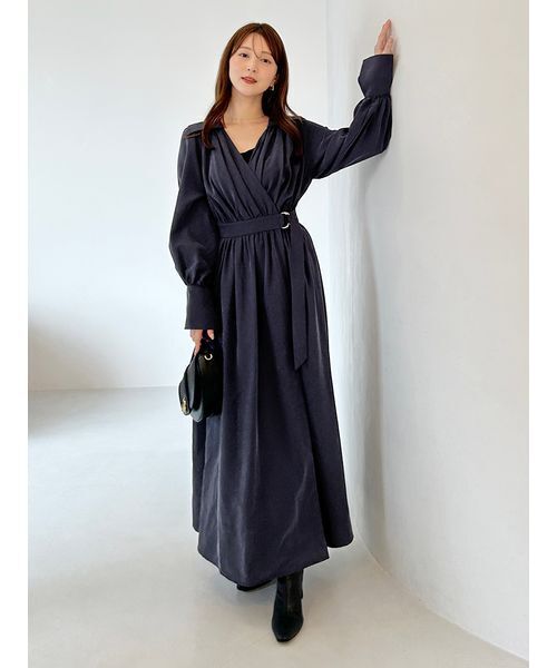 「SNIDEL」 シャツワンピース 1 アイボリー レディースの画像