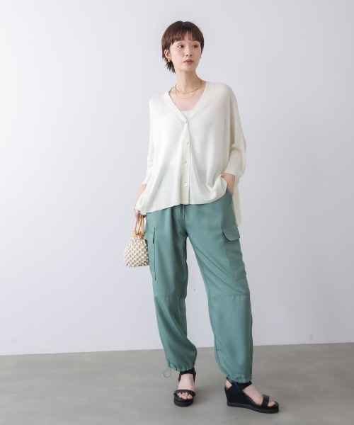 Bou Jeloud（ブージュルード） カーディガン UVサラサラBOXシルエット