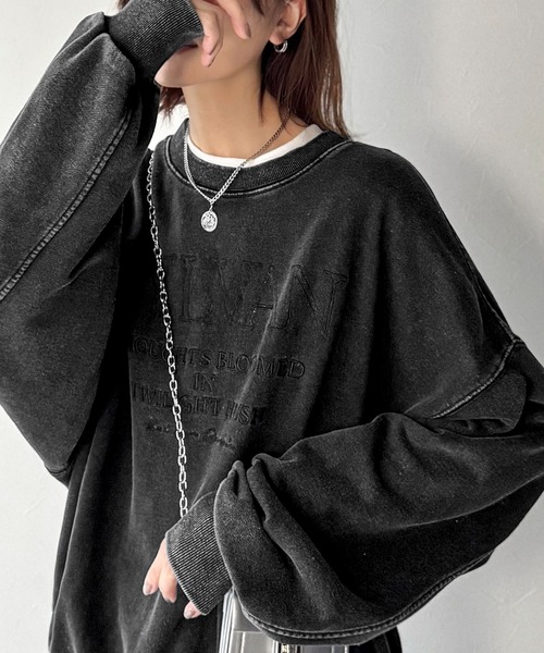 「classicalelf」 スウェットカットソー X-LARGE ブラウン レディース_画像2