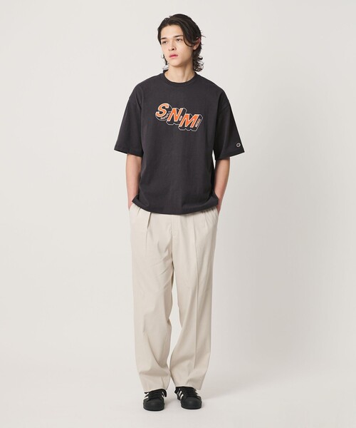 新品☆BEAUTY&amp;YOUTH別注☆Championカットソー 別注】＜Champion＞プリント Tシャツ（Tシャツ/カットソー）｜Champion