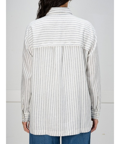 「BANANA REPUBLIC FACTORY STORE」 長袖シャツ X-SMALL ベージュ レディース_画像5