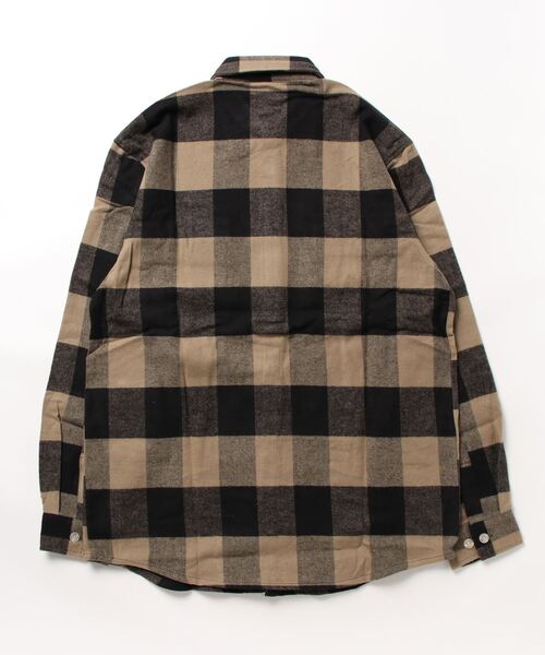 「ROTHCO」 長袖ネルシャツ LARGE オリーブ メンズ_画像2
