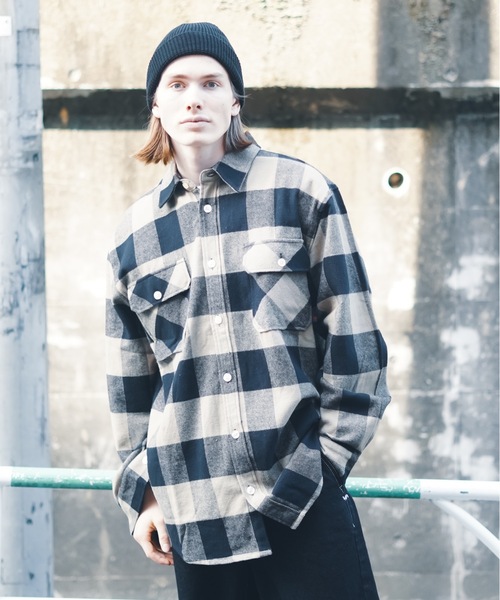 「ROTHCO」 長袖ネルシャツ LARGE オリーブ メンズ_画像5