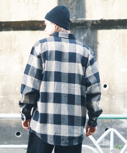 「ROTHCO」 長袖ネルシャツ LARGE オリーブ メンズ_画像6