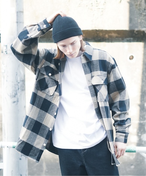 「ROTHCO」 長袖ネルシャツ LARGE オリーブ メンズ_画像8