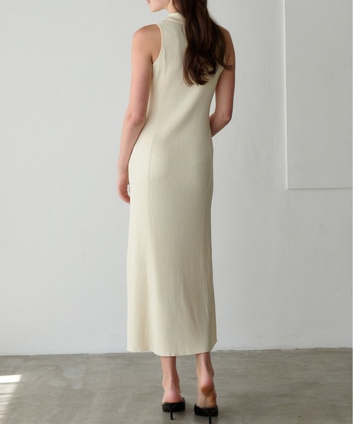 ORGUE（オルグ） ワンピース Polo Collar Knit One-piece/ポロカラー