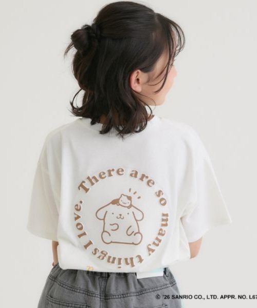 PINK-latte（ピンクラテ） tシャツ 「ポムポムプリン」バックプリント