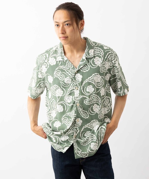 シャツ ペイズリースワールプリントシャツ メンズ