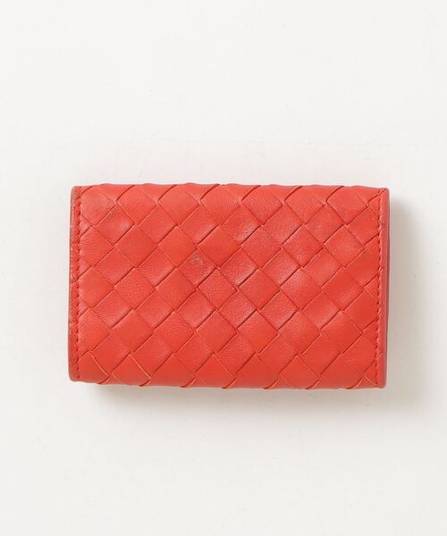 BOTTEGA VENETA レザー ケース レッド BOTTEGA VENETA（ボッテガ・ヴェネタ） ケース - レッド レディース