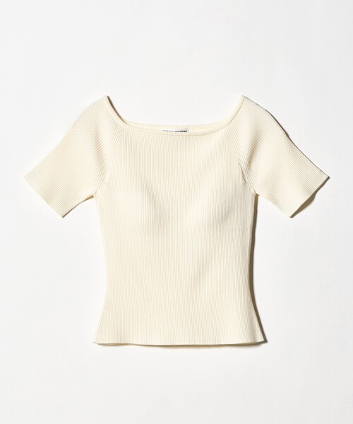 「NICENICE MOMENT」オープンショルダー ニットTシャツの画像