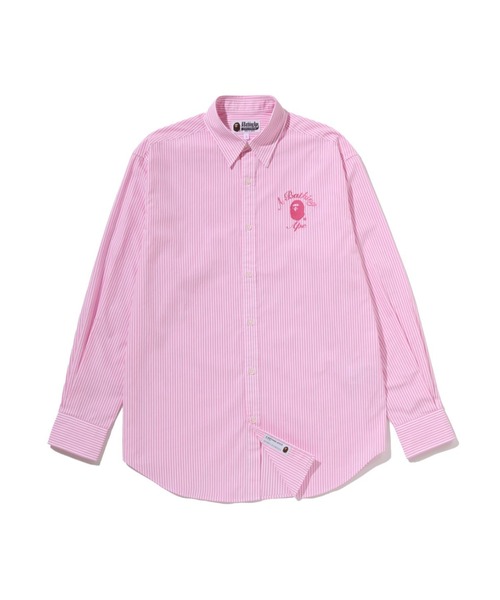 ブラウス シャツ COLLEGE STRIPE SHIRT レディースの画像