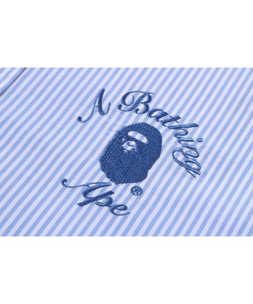 ブラウス シャツ COLLEGE STRIPE SHIRT レディースの画像