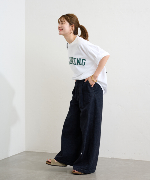 「FRAMeWORK」 デニムパンツ 40 ネイビー レディース_画像9