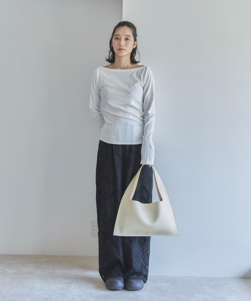 「feepur」 長袖カットソー MEDIUM オフホワイト レディース_画像2