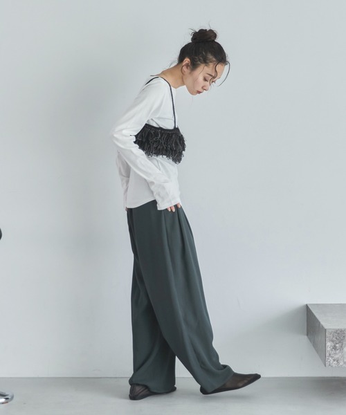 「feepur」 長袖カットソー MEDIUM オフホワイト レディース_画像8