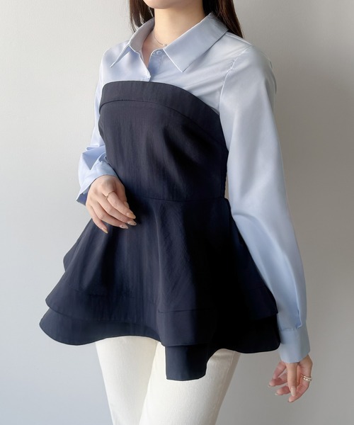 「mipiarl」 長袖チュニック LARGE ブラック レディース_画像8
