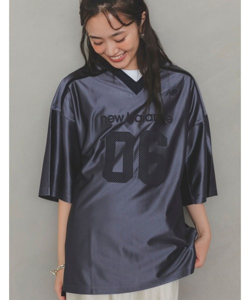 アメリカンフットボールシャツ 08 黒 New Balance（ニューバランス） tシャツ アメリカンフットボールシャツ