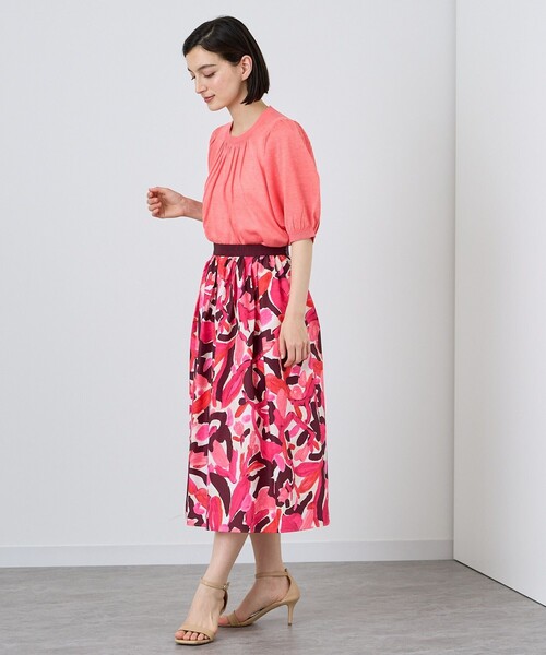 「ANAYI」 半袖ニット 38 トップグレー レディース_画像3