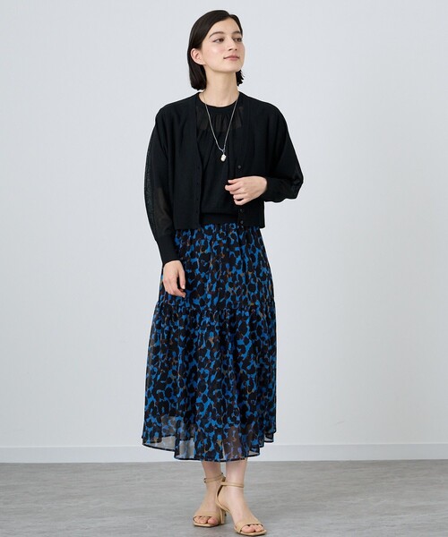 「ANAYI」 半袖ニット 38 トップグレー レディース_画像4