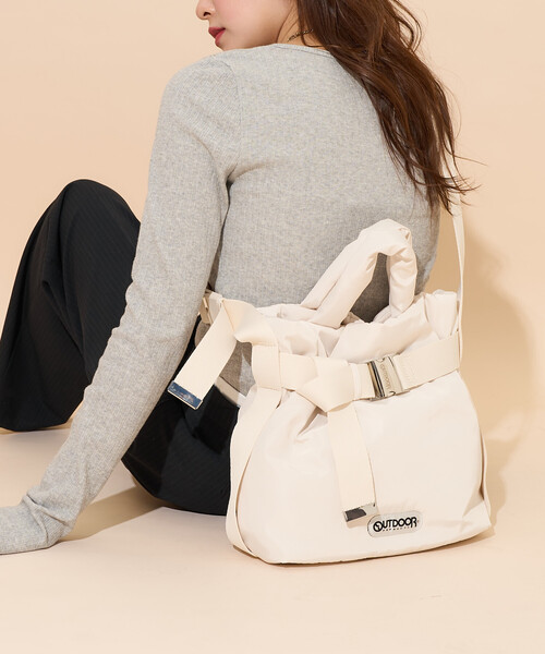 「OUTDOOR PRODUCTS」 2WAYバッグ ONE SIZE シルバー レディース_画像4