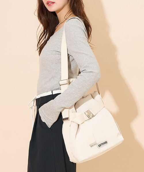 「OUTDOOR PRODUCTS」 2WAYバッグ ONE SIZE シルバー レディース_画像8