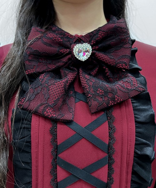 「DearMyLove」 長袖ワンピース MEDIUM ブラック レディース_画像4