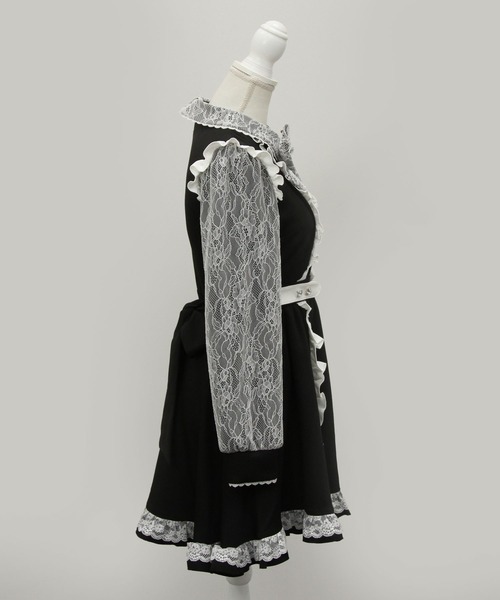 「DearMyLove」 長袖ワンピース MEDIUM ブラック レディース_画像8
