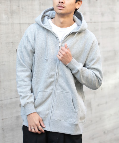 「LIFEMAX」 ジップアップパーカー XX-LARGE グレー メンズ_画像3