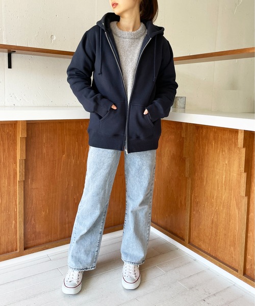 「LIFEMAX」 ジップアップパーカー XX-LARGE グレー メンズ_画像8