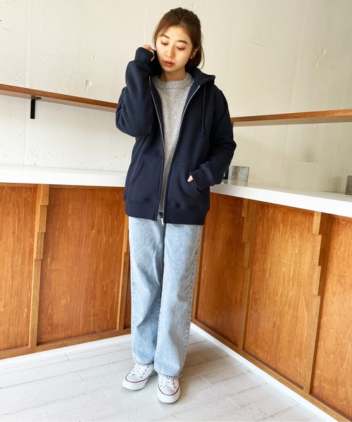 「LIFEMAX」 ジップアップパーカー XX-LARGE グレー メンズ_画像9