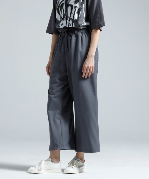 Y-3 ワイドパンツ パンツ WOOL STRAIGHT LEG PANTS メンズ レディース