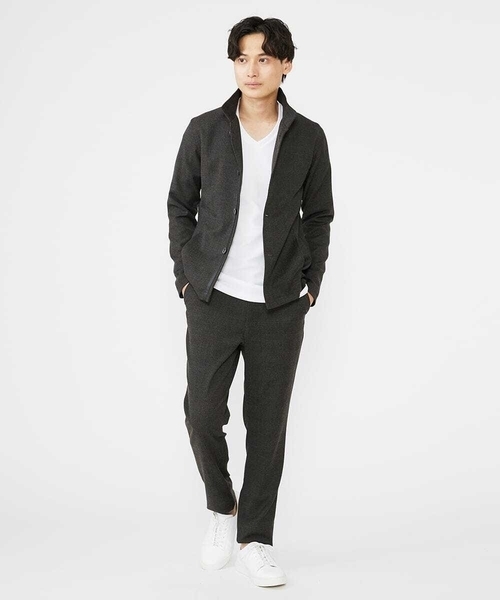 「MK MICHEL KLEIN HOMME 」 長袖Tシャツ 46 チャコールグレー メンズ_画像9