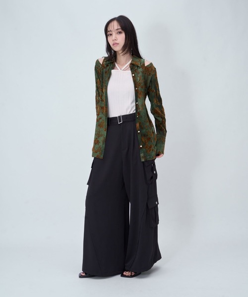 HARE（ハレ） ブラウス シャツ オパールシアーシャツ(HARE) レディース 
