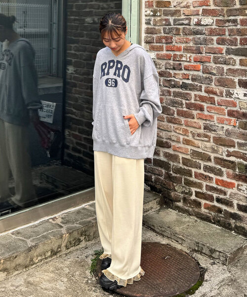 「CIAOPANIC」 イージーパンツ MEDIUM グレー レディース_画像6