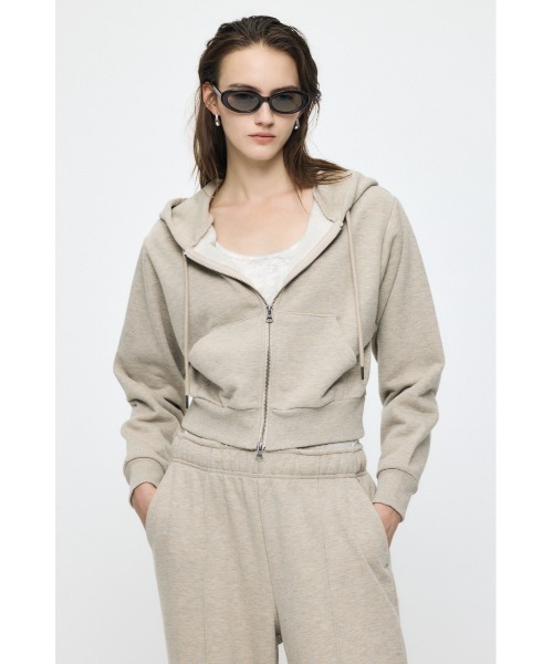 マウジー　スウェットパーカー　チャコールグレー MOUSSY（マウジー） パーカー ES CLASSIC SWEAT パーカー レディース