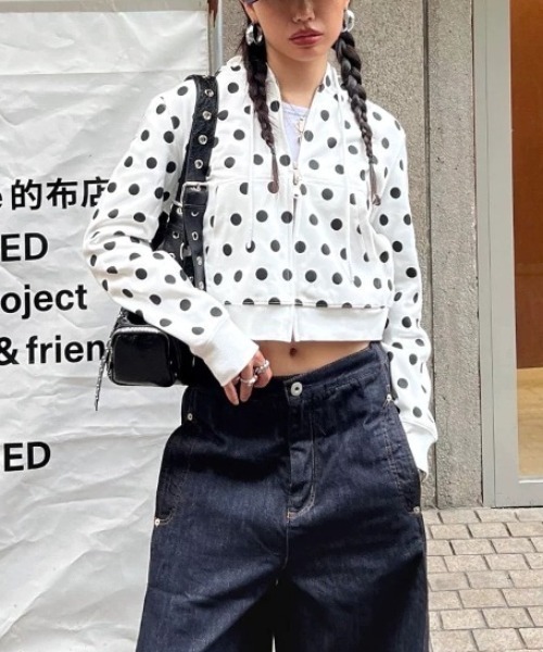 「SHEENA」 ジップアップパーカー M ホワイト レディース_画像7