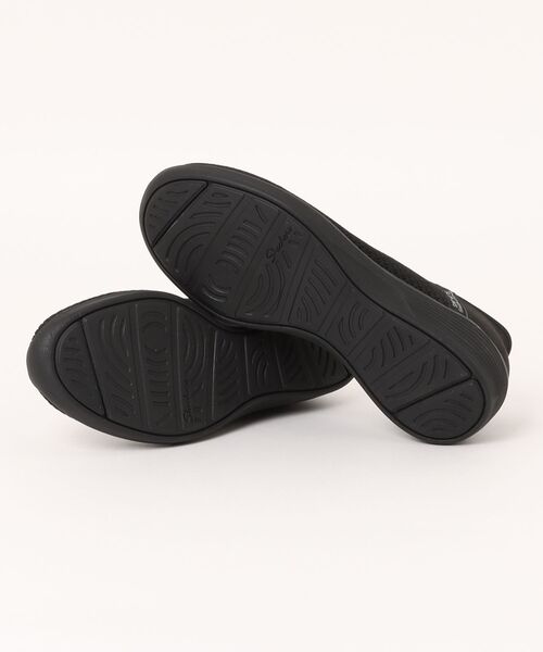 「SKECHERS」 スリッポン 24.5cm ブラック×ブラック レディース_画像3