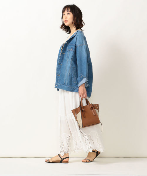【新品タグ付き】SHIPS any ノーカラー デニムジャケット SHIPS any ジャケット ノーカラージャケット any:デニム3rdノーカラーG