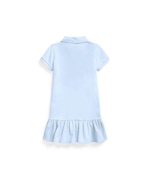 ワンピース コットン メッシュ ポロドレス RALPH ラルフ コットン メッシュ POLO LAUREN CHILDRENSWEAR，ポロ ローレン