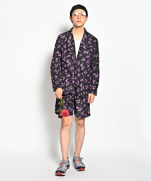 完売 ALDIES Sweetest セットアップ ナイロン 総柄 刺繍