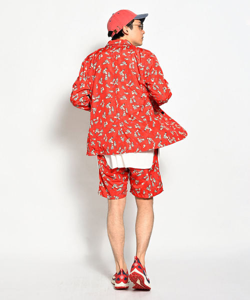 完売 ALDIES Sweetest セットアップ ナイロン 総柄 刺繍