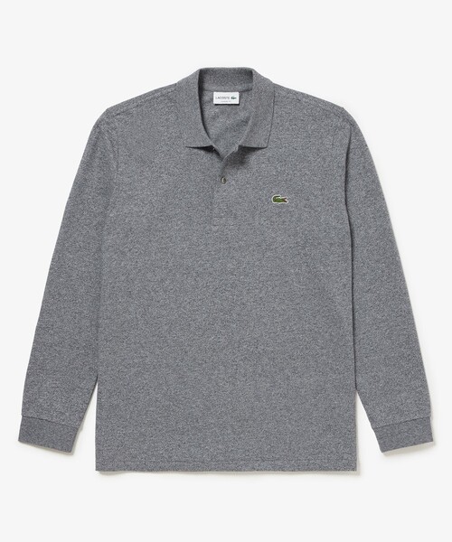 ⭐️新品同様⭐️ラコステ×ギャルソン　変形デザイン　ポロシャツ　グレー　XL LACOSTE（ラコステ） ポロシャツ 長袖 リブ メランジカラ-ポロシャツ