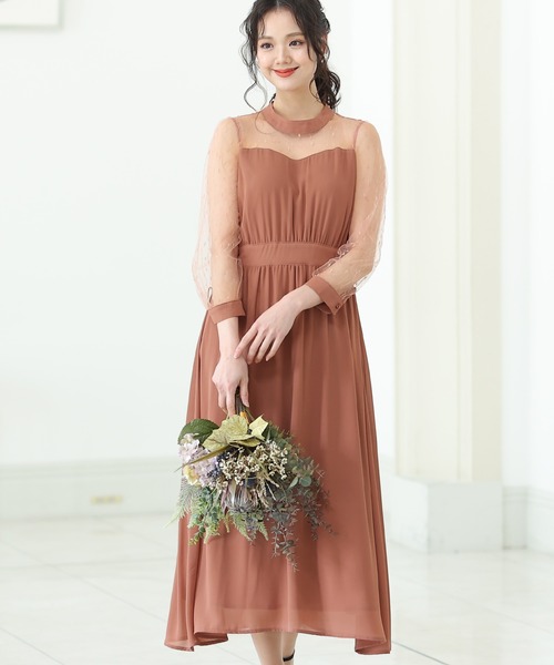 PourVous（プールヴー） ドレス Aライン パーティードレス 大きい