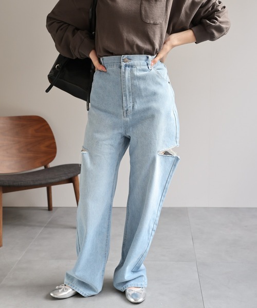 mainstory メインストーリー　カットオフジーンズ　デニム　8y 128 Denim – main story