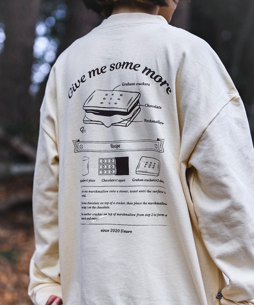 トレーナー スウェット COTTON CREW NECK BIG SWEAT - S'more recipe レディース メンズ | S'more