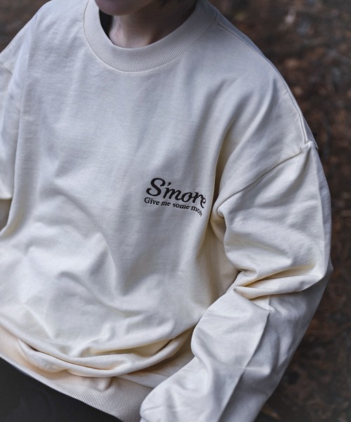 トレーナー スウェット COTTON CREW NECK BIG SWEAT - S'more recipe レディース メンズ | S'more | 08