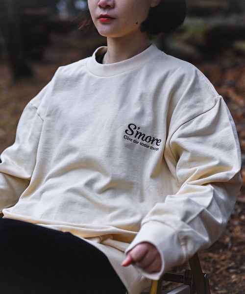 トレーナー スウェット COTTON CREW NECK BIG SWEAT - S'more recipe レディース メンズ | S'more | 10